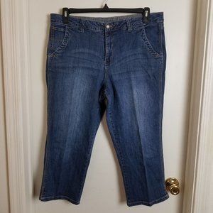Faded Glory Womens Jeans Size 16 Capri